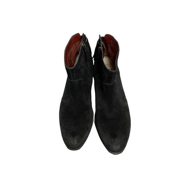 BALLY Italy Boho Suede Ankle Boots Tassels Black 6 - Picture 7 of 15